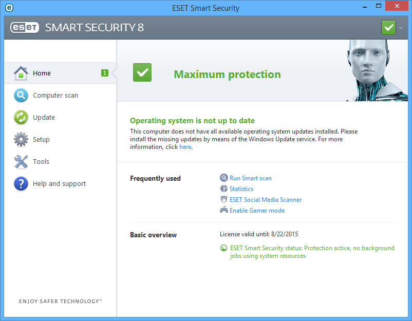 ESET Smart Security 17.1.13.0 Crack Screenshot