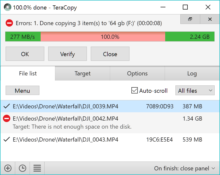 TeraCopy Pro 4.1.2.1 Crack Screenshot