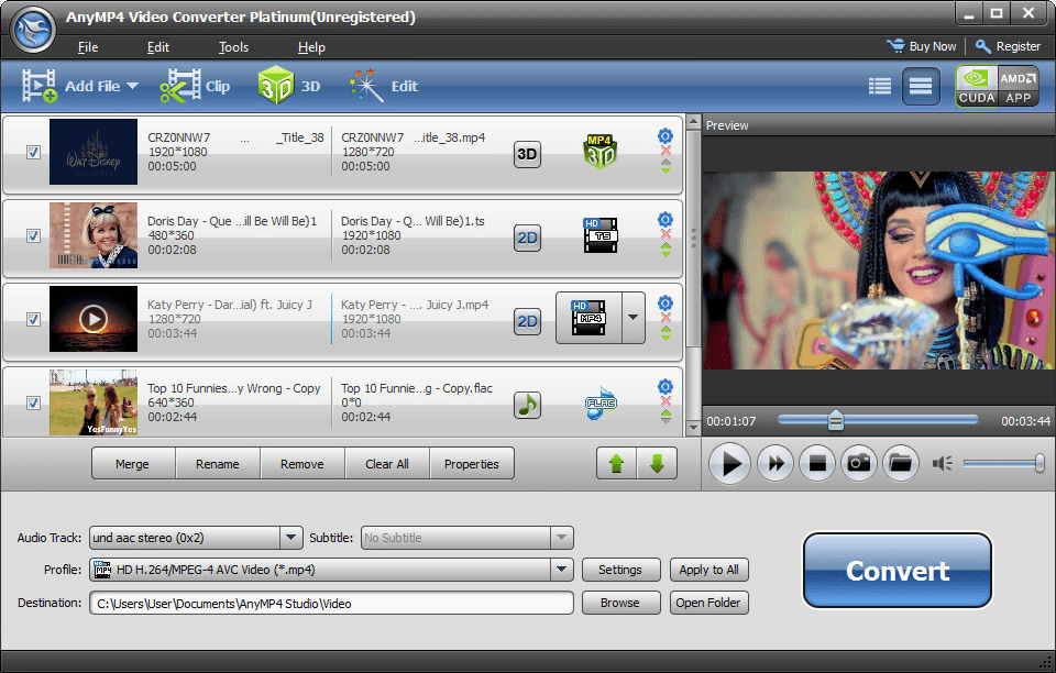 AnyMP4 Video Converter Ultimate 10.3.32 Crack Screenshot